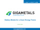 January, 2021 (Video Meeting) - Giga Metals Presentation
